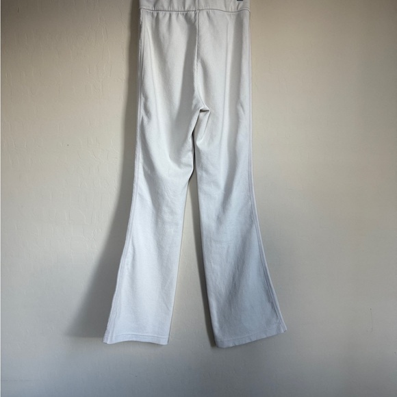 adidas originals Urban Outfitters Flare Pants Cream Ribbed Legging Women Small - Picture 9 of 11